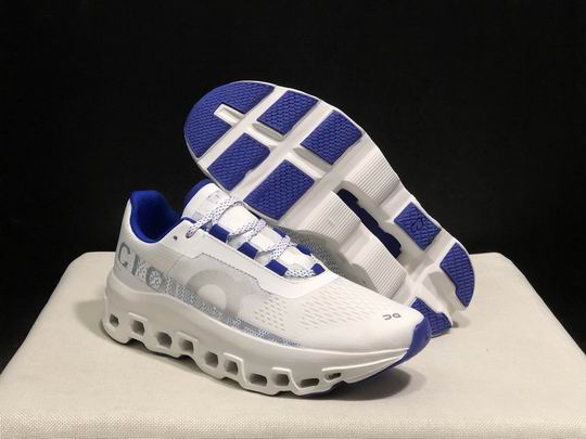 Cheap On Cloudmonster Shoes Men Women White Blue-02